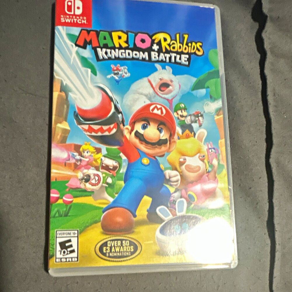 Ubisoft Mario + Rabbids Kingdom Battle Switch Cartridge w/ Case Multiplayer E10+